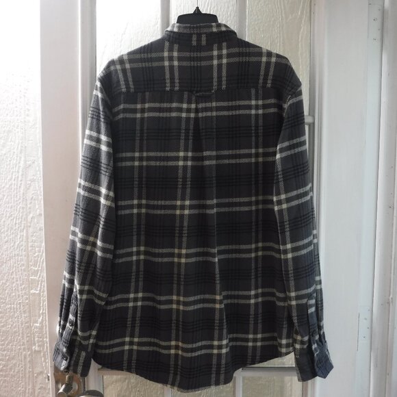 Woolrich Check Button Up Long Sleeve Collared Top - Picture 2 of 6